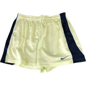 Nike Womens Large Dri Fit‎ Green Blue Side Trim Athletic Shorts 478022